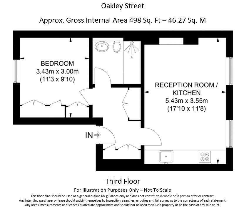 1 bedroom flat for sale - floorplan