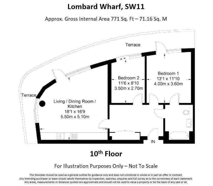 2 bedroom flat for sale - floorplan