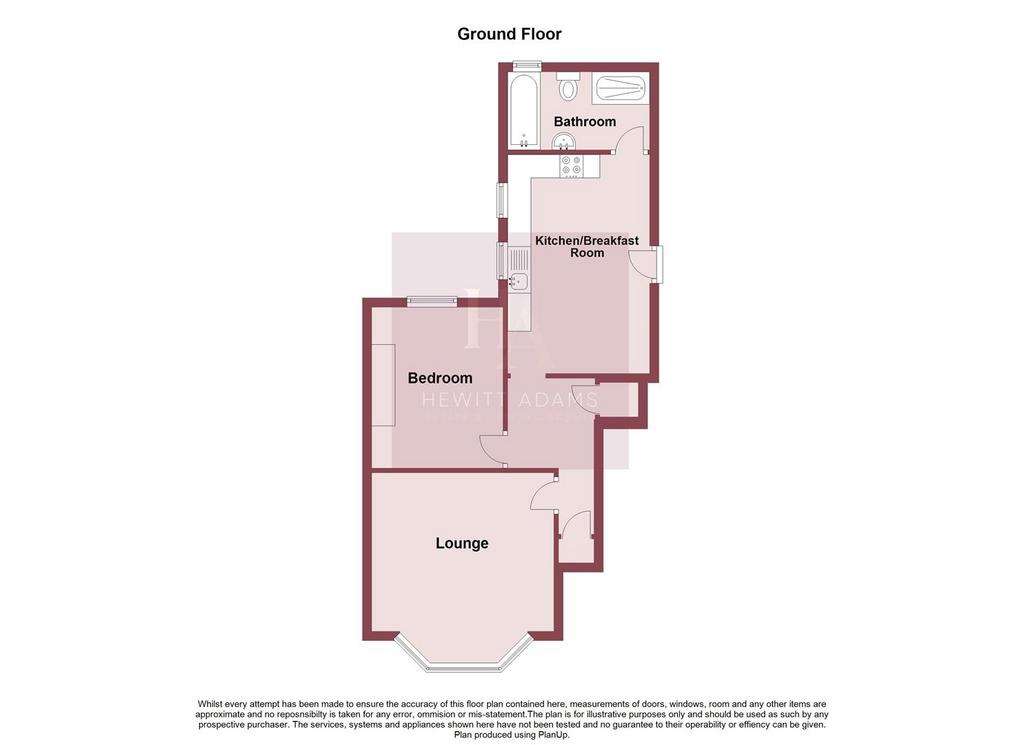 1 bedroom flat to rent - floorplan