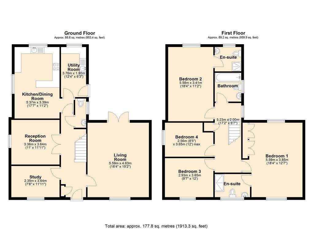 4 bedroom detached house for sale - floorplan