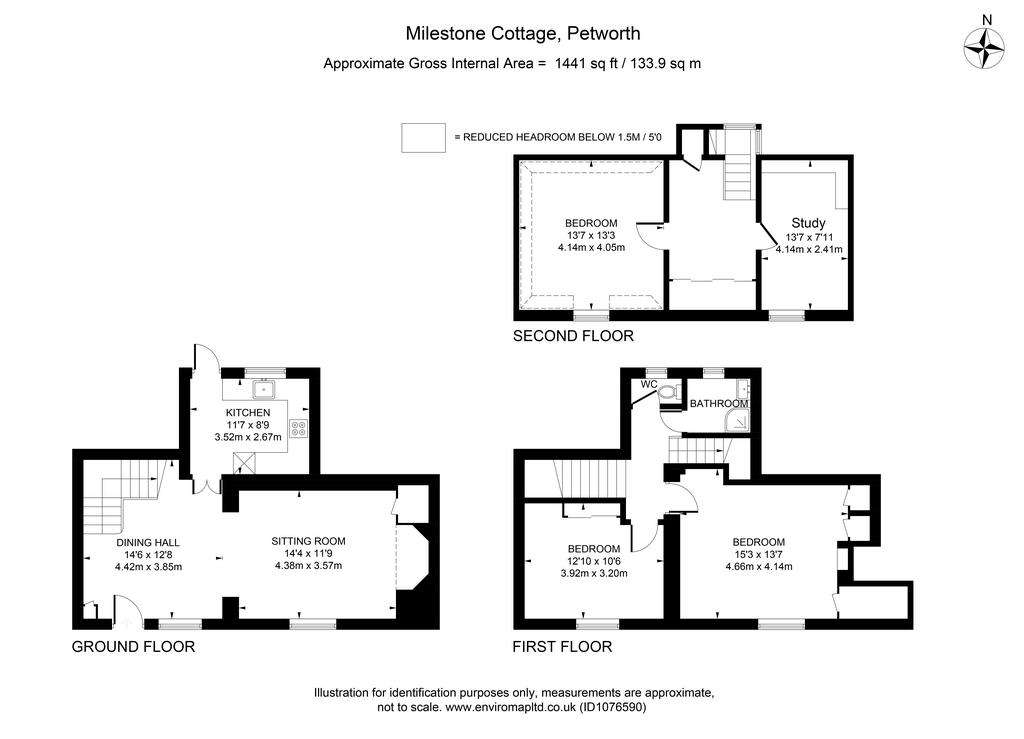 3 bedroom terraced house for sale - floorplan