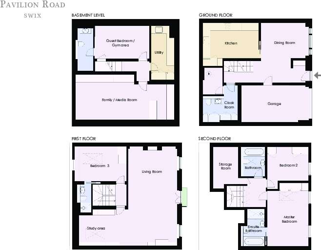 4 bedroom mews house to rent - floorplan
