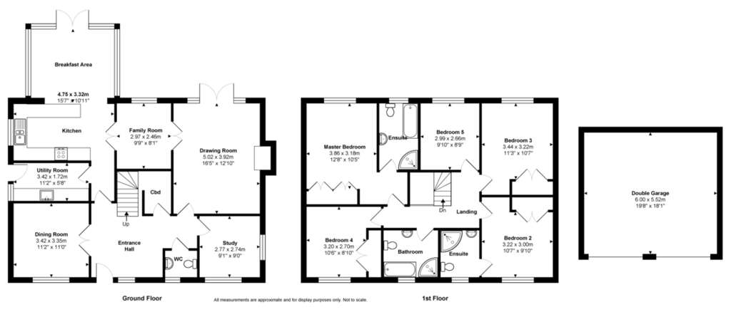 5 bedroom detached house to rent - floorplan