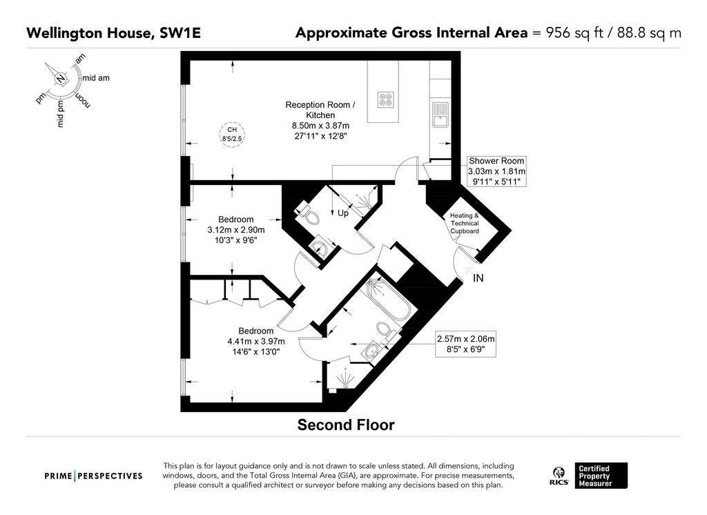 2 bedroom flat for sale - floorplan