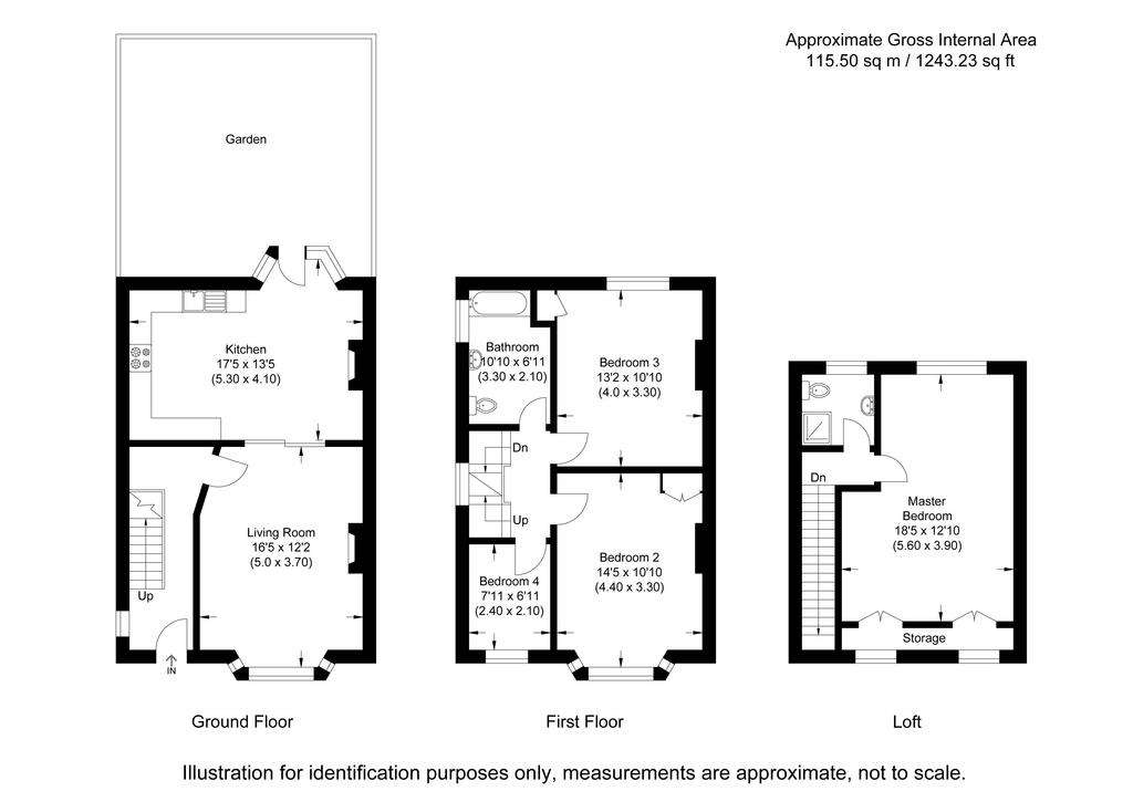 4 bedroom semi-detached house for sale - floorplan