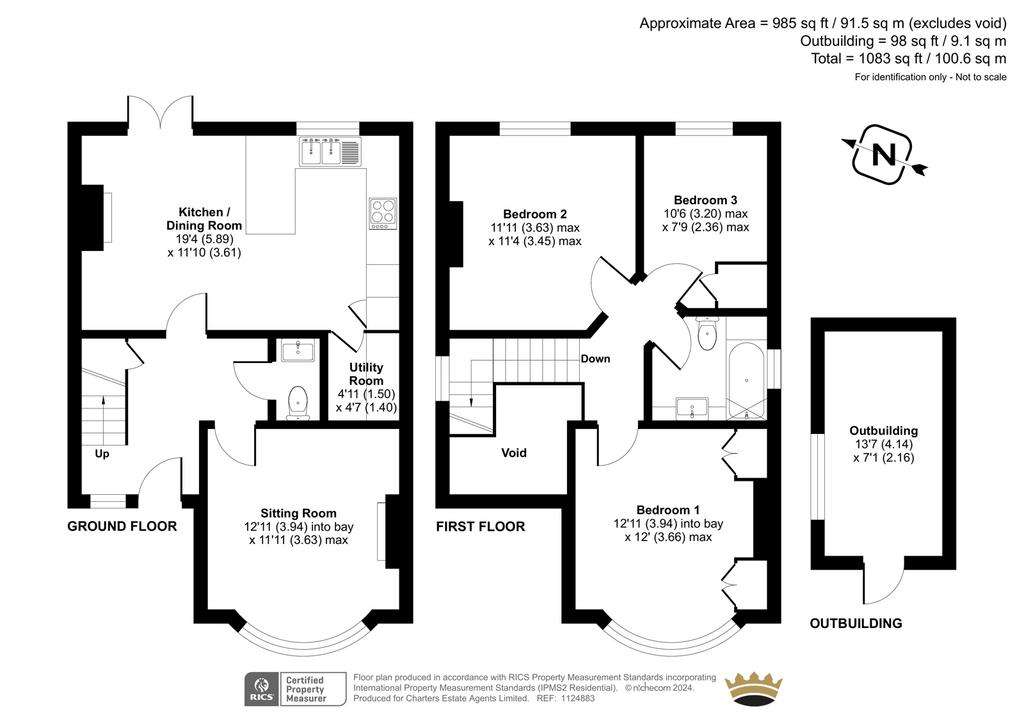 3 bedroom detached house for sale - floorplan