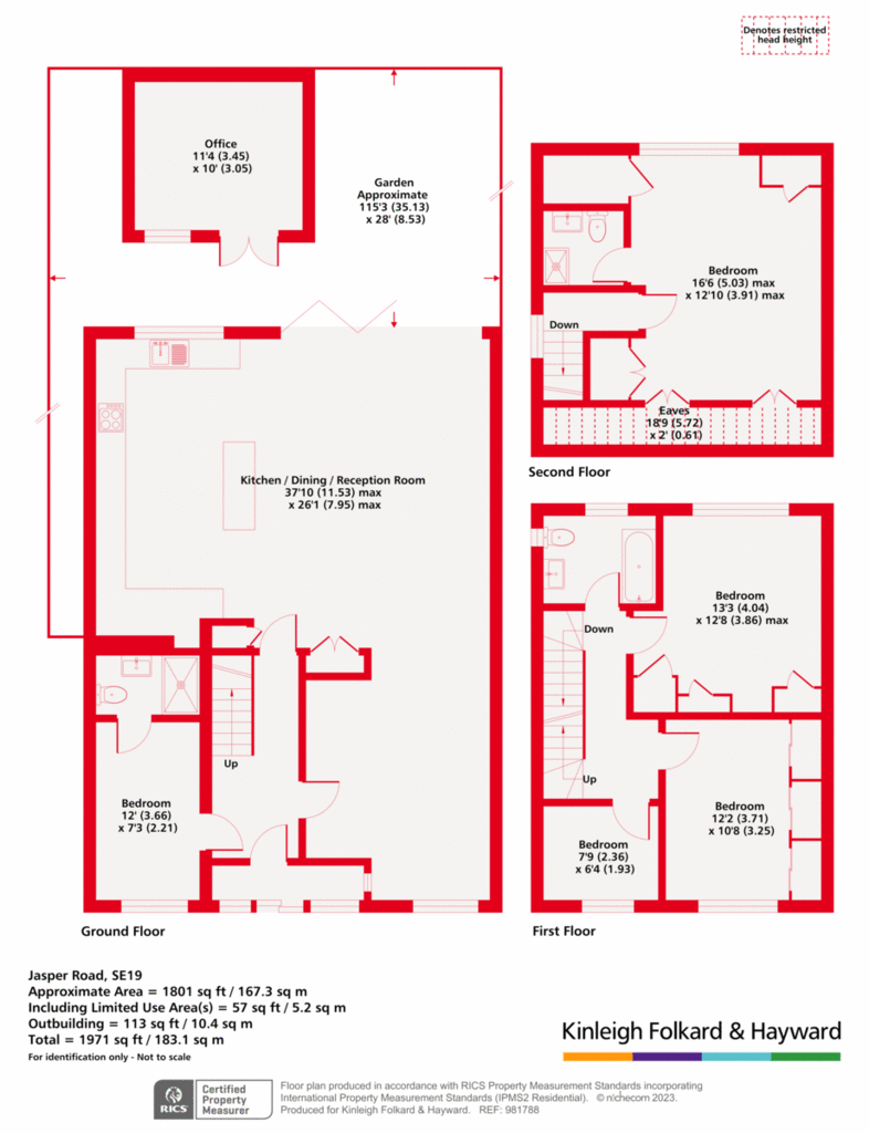 5 bedroom semi-detached house for sale - floorplan