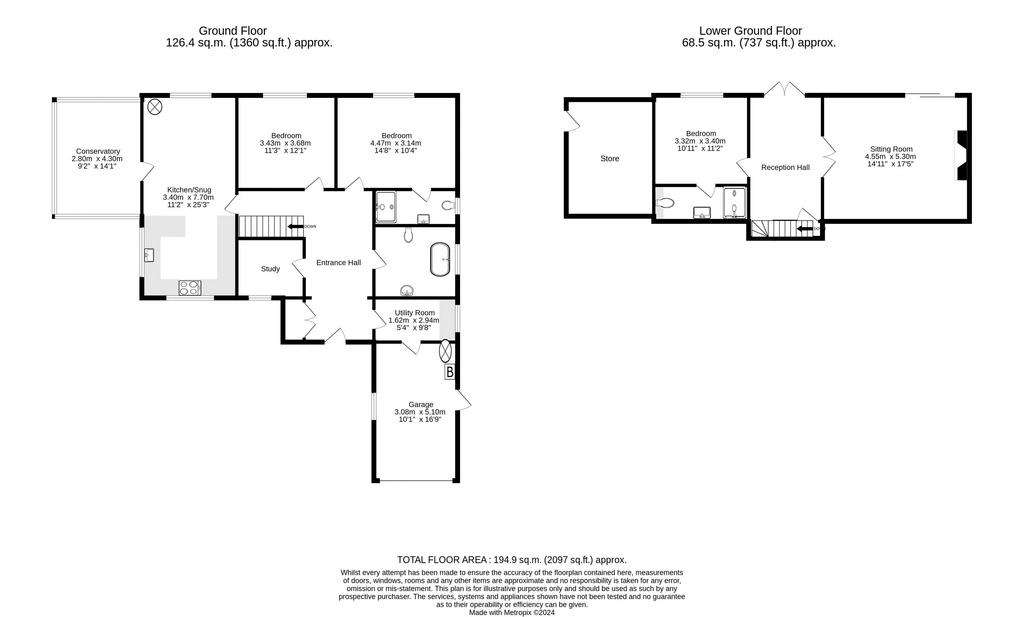 3 bedroom detached house for sale - floorplan