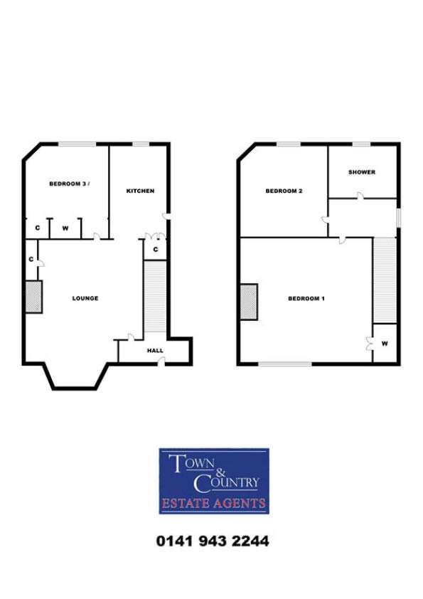 3 bedroom semi-detached house for sale - floorplan