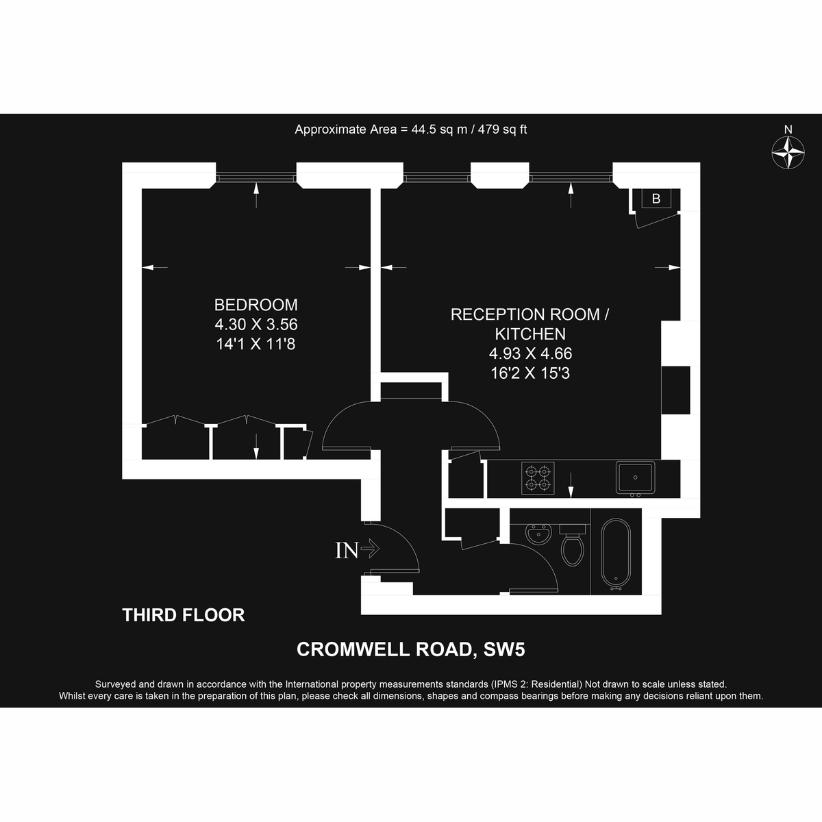 1 bedroom flat for sale - floorplan