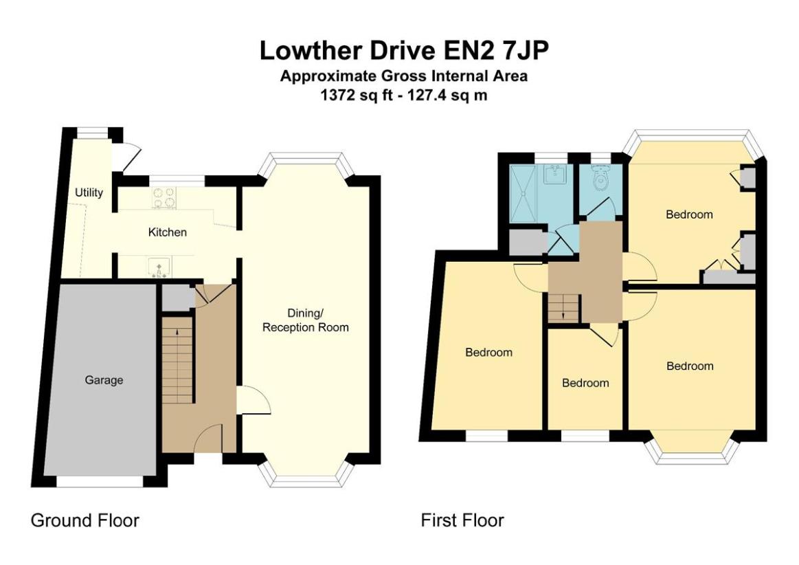 4 bedroom semi-detached house for sale - floorplan