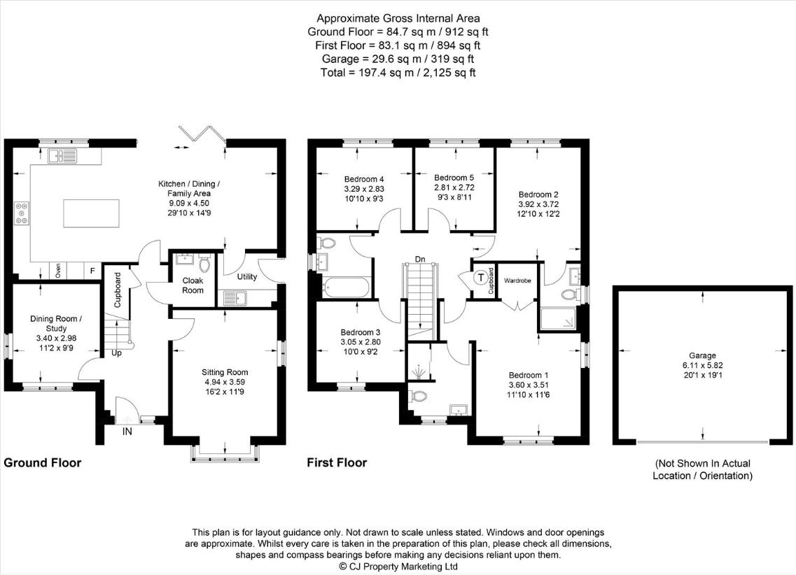 5 bedroom detached house for sale - floorplan