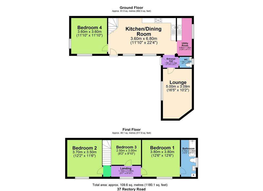 4 bedroom link-detached house to rent - floorplan