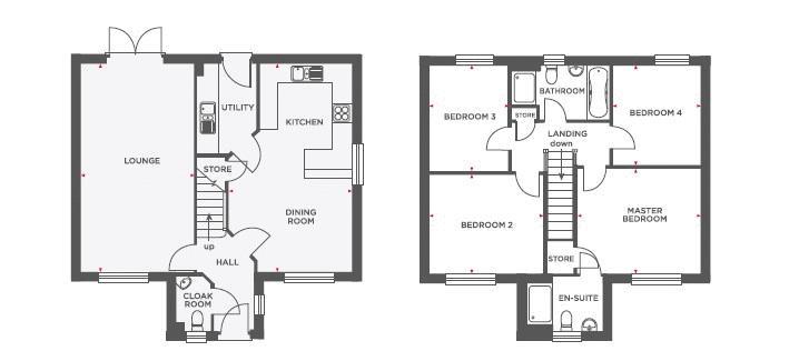 4 bedroom property for sale - floorplan