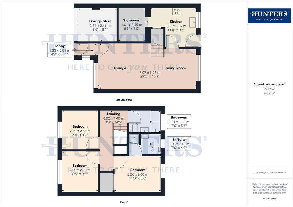 3 bedroom semi-detached house for sale - floorplan