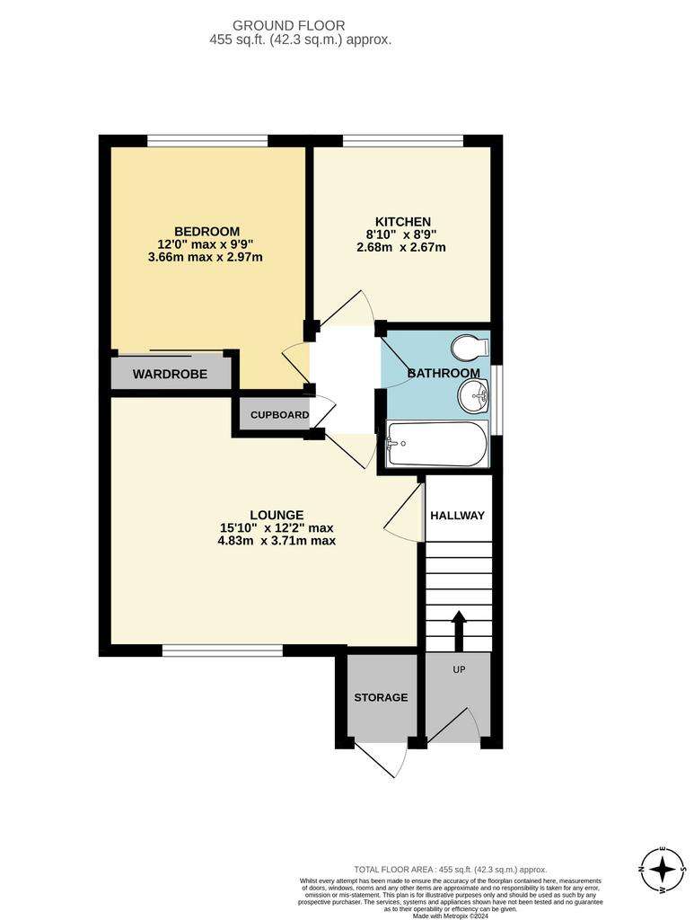 1 bedroom maisonette for sale - floorplan