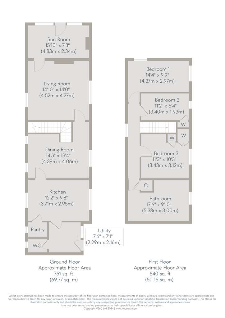 3 bedroom detached house for sale - floorplan