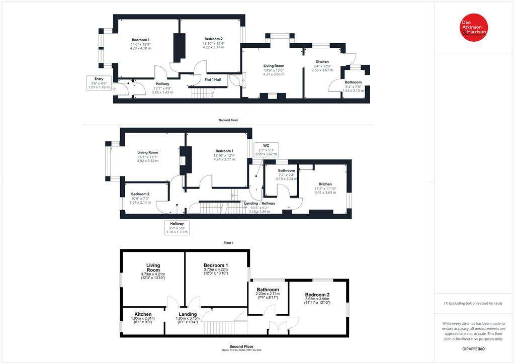 3 bedroom block of apartments for sale - floorplan