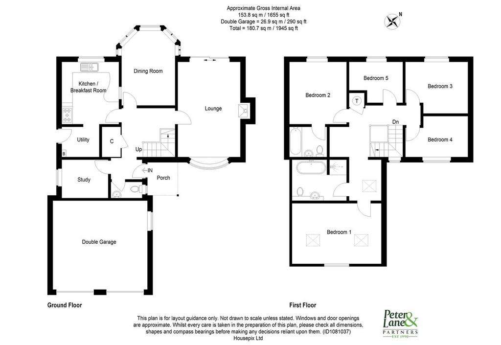 5 bedroom detached house for sale - floorplan