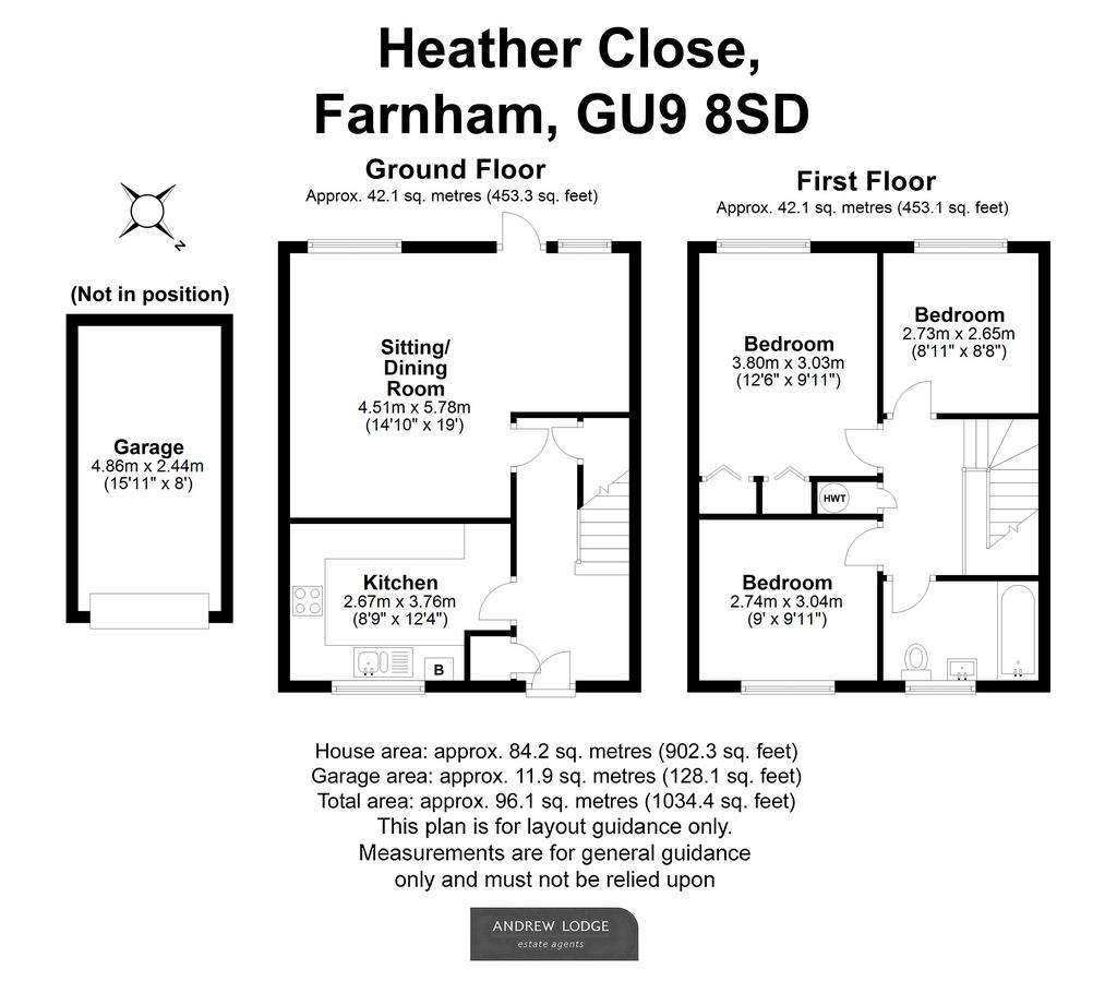 3 bedroom end of terrace house for sale - floorplan