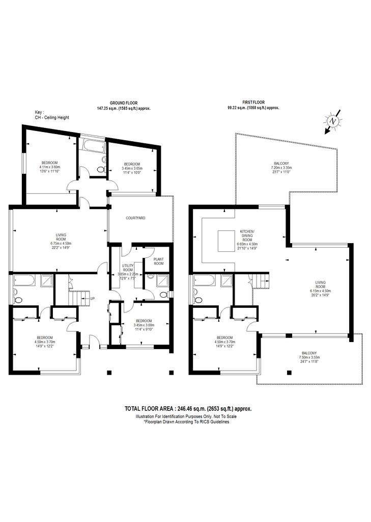 5 bedroom house for sale - floorplan