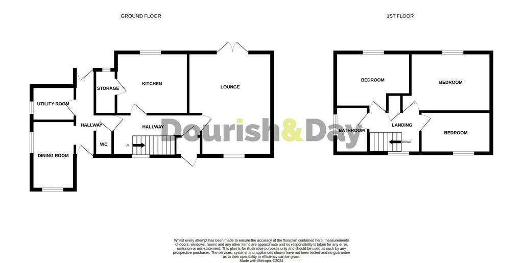 3 bedroom semi-detached house for sale - floorplan