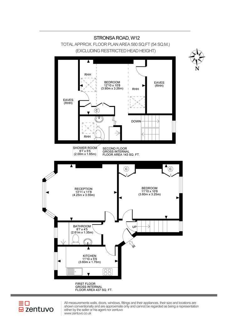 2 bedroom flat for sale - floorplan