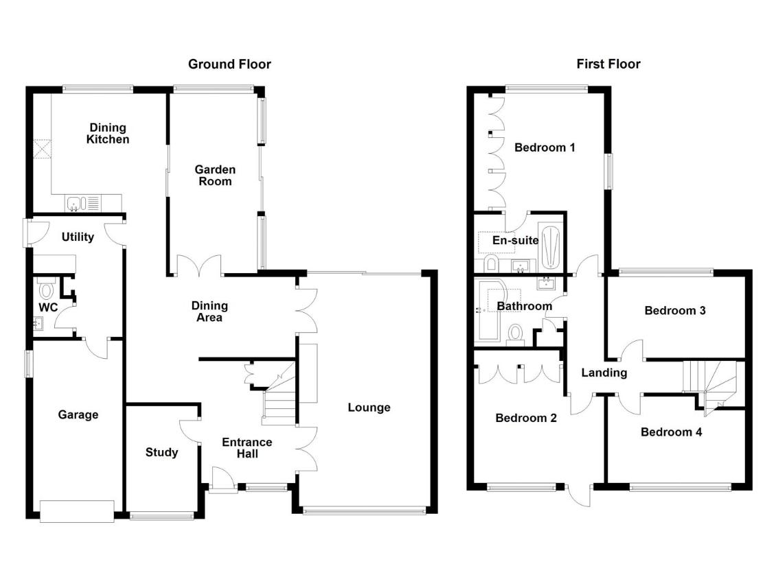 4 bedroom detached house for sale - floorplan