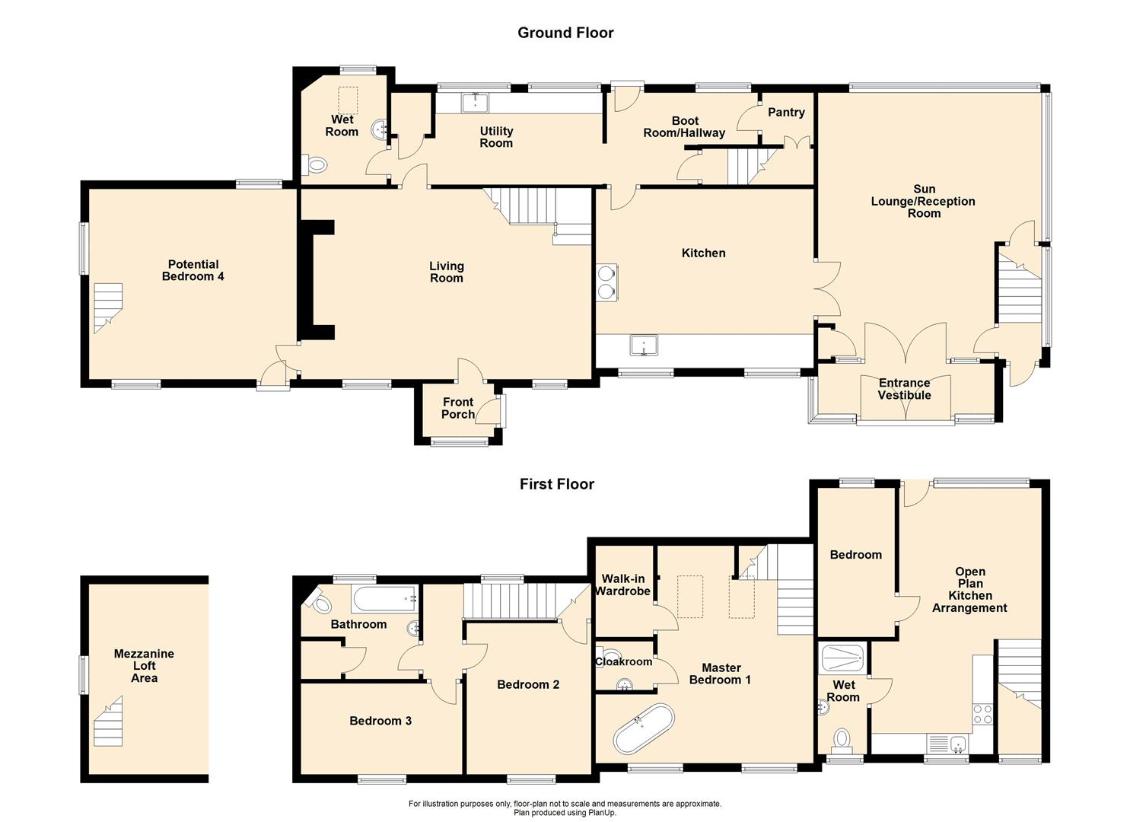 farm for sale - floorplan