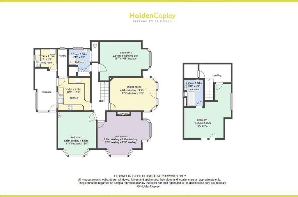 3 bedroom detached bungalow for sale - floorplan