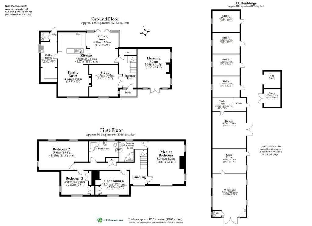 4 bedroom country house for sale - floorplan