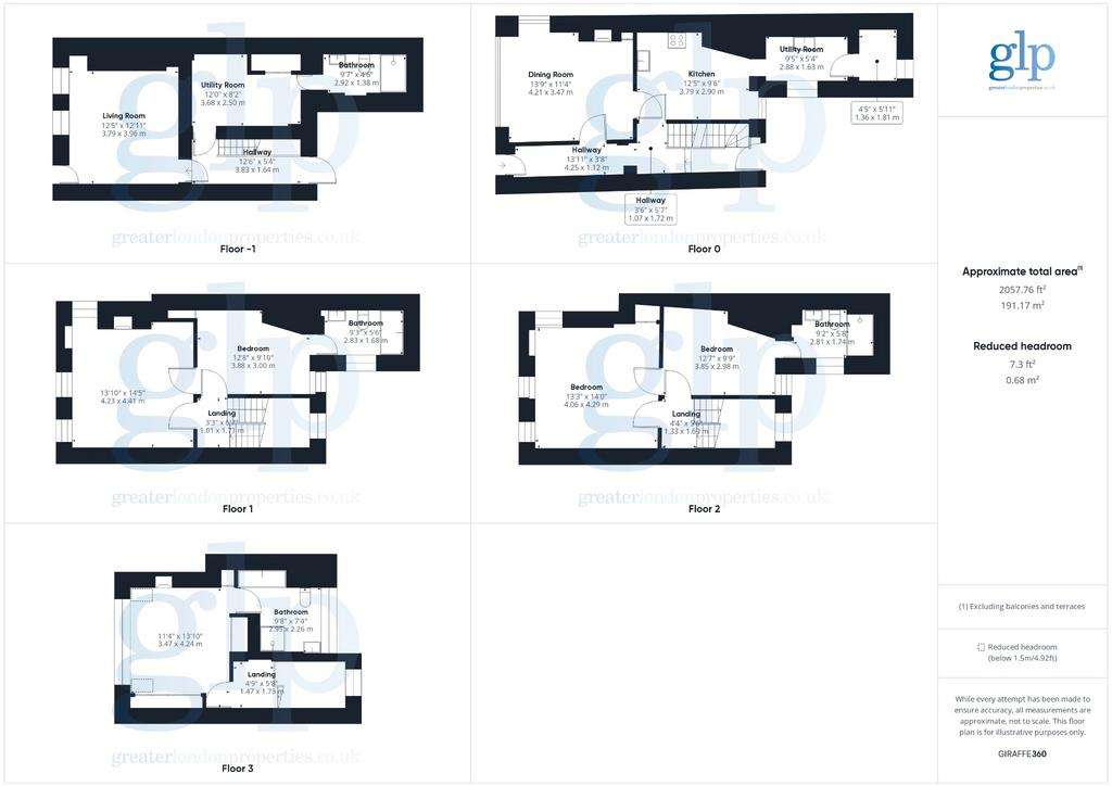 4 bedroom town house to rent - floorplan