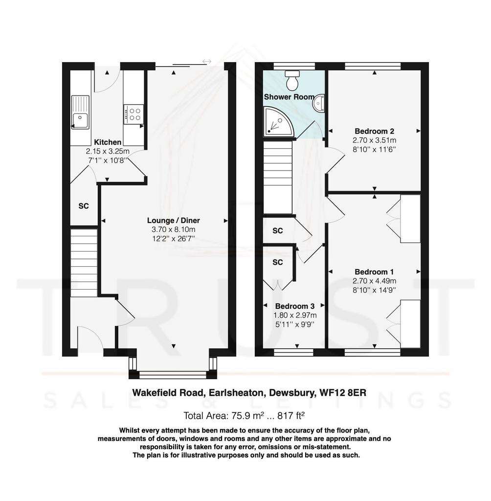 3 bedroom detached house for sale - floorplan