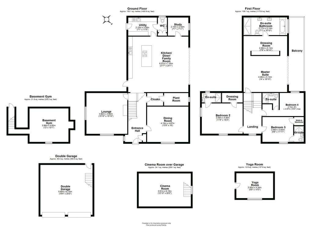 4 bedroom detached house for sale - floorplan