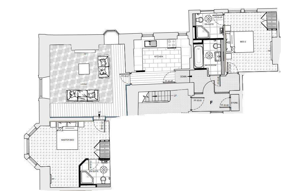 2 bedroom flat to rent - floorplan