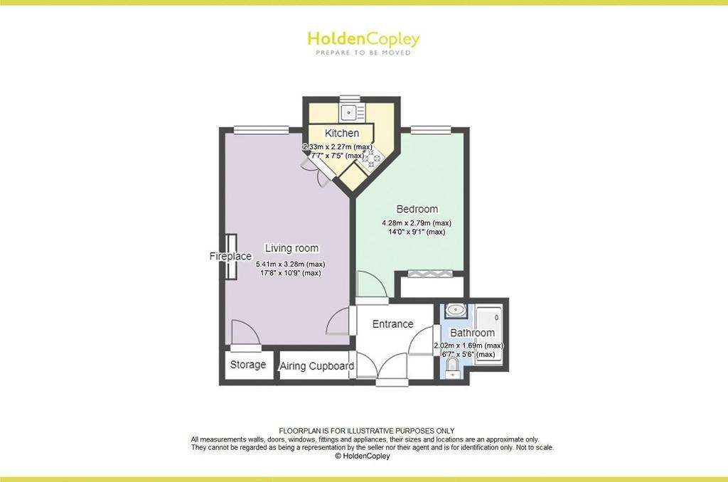 1 bedroom flat for sale - floorplan