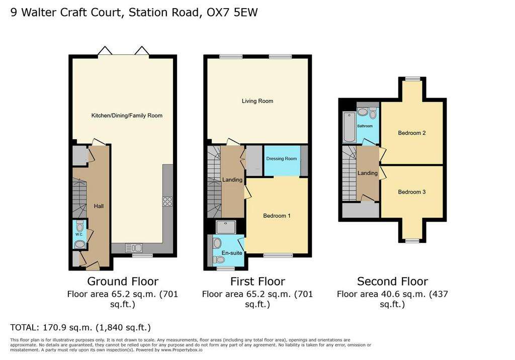 3 bedroom town house to rent - floorplan