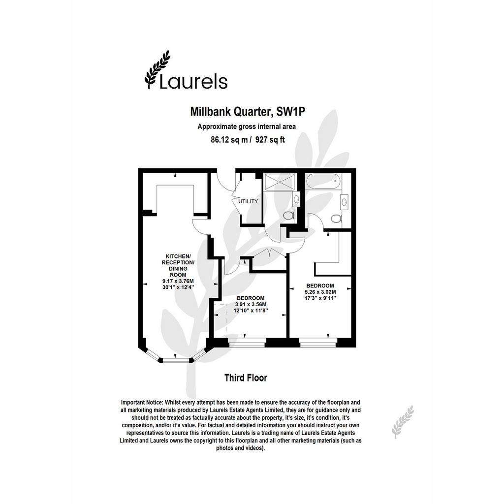 2 bedroom flat for sale - floorplan