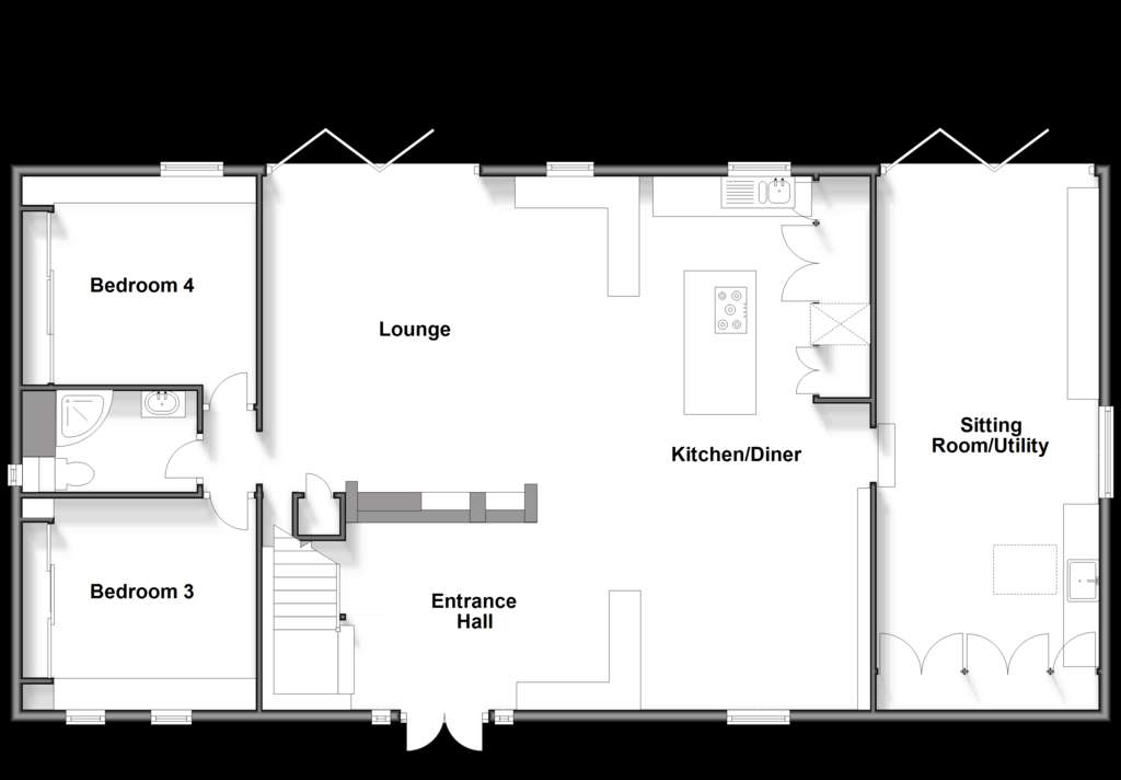 4 bedroom barn conversion for sale - floorplan
