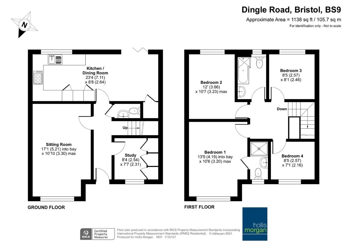 4 bedroom terraced house for sale - floorplan