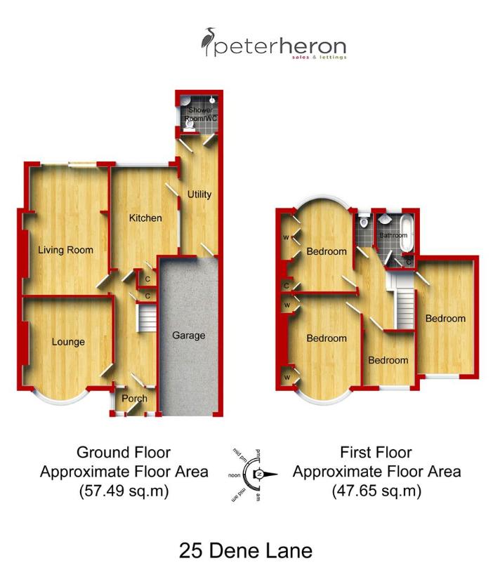 4 bedroom semi-detached house for sale - floorplan