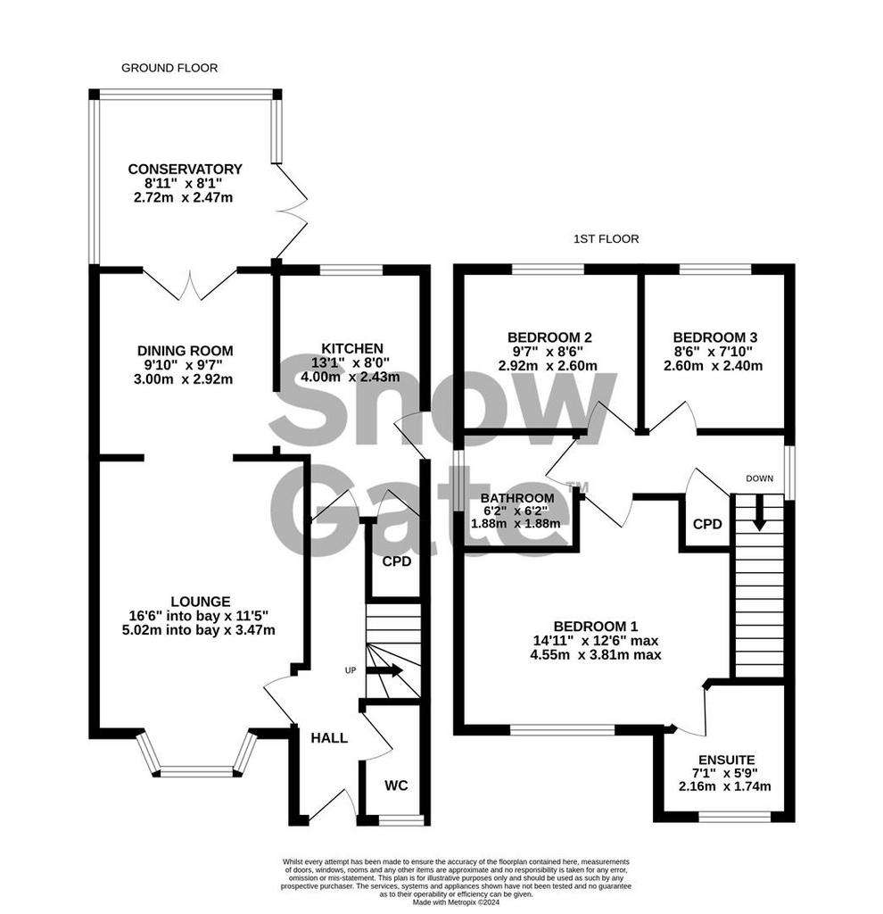 3 bedroom house for sale - floorplan