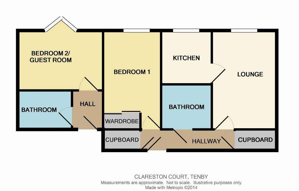 2 bedroom flat for sale - floorplan