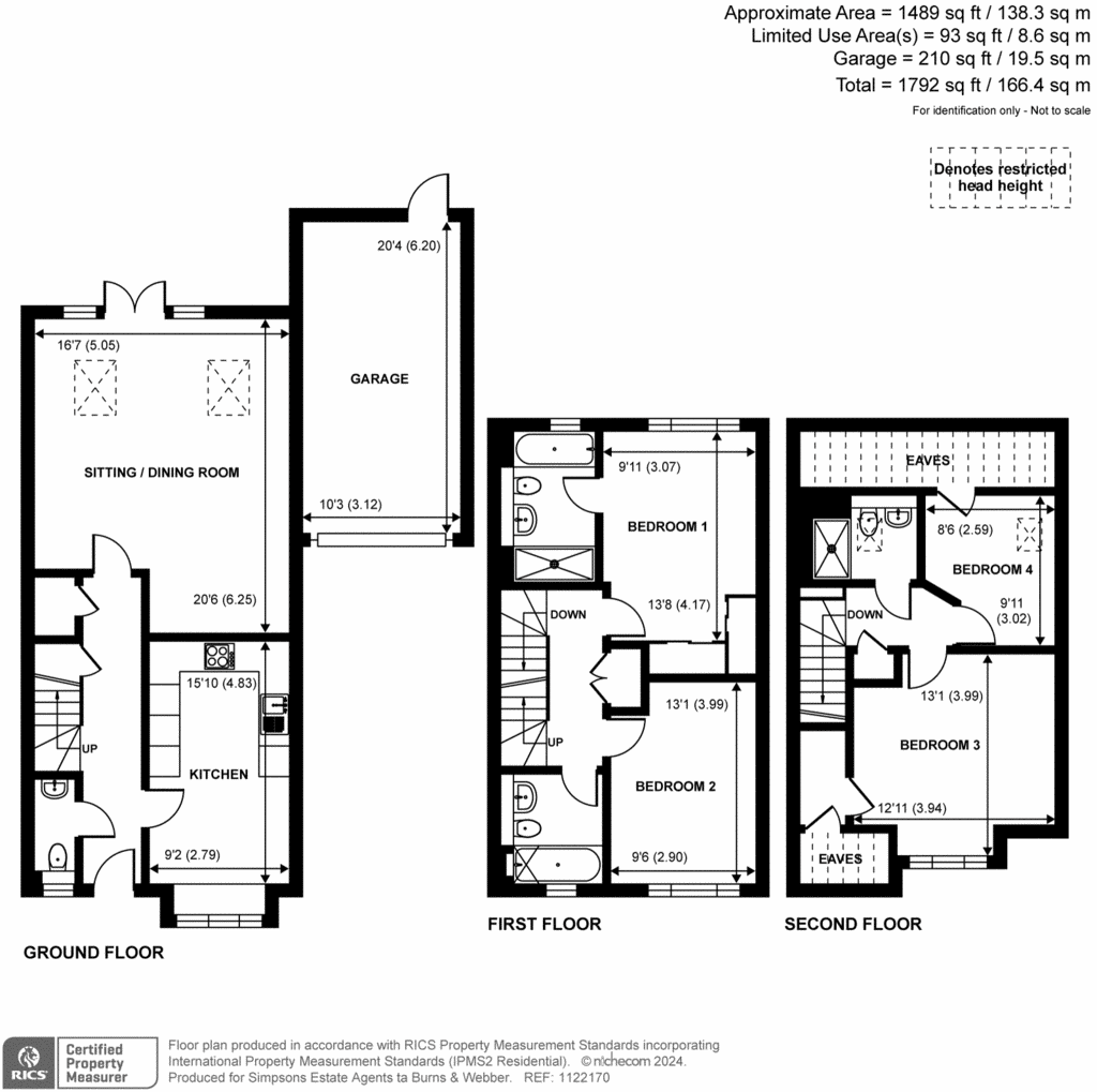 4 bedroom semi-detached house for sale - floorplan