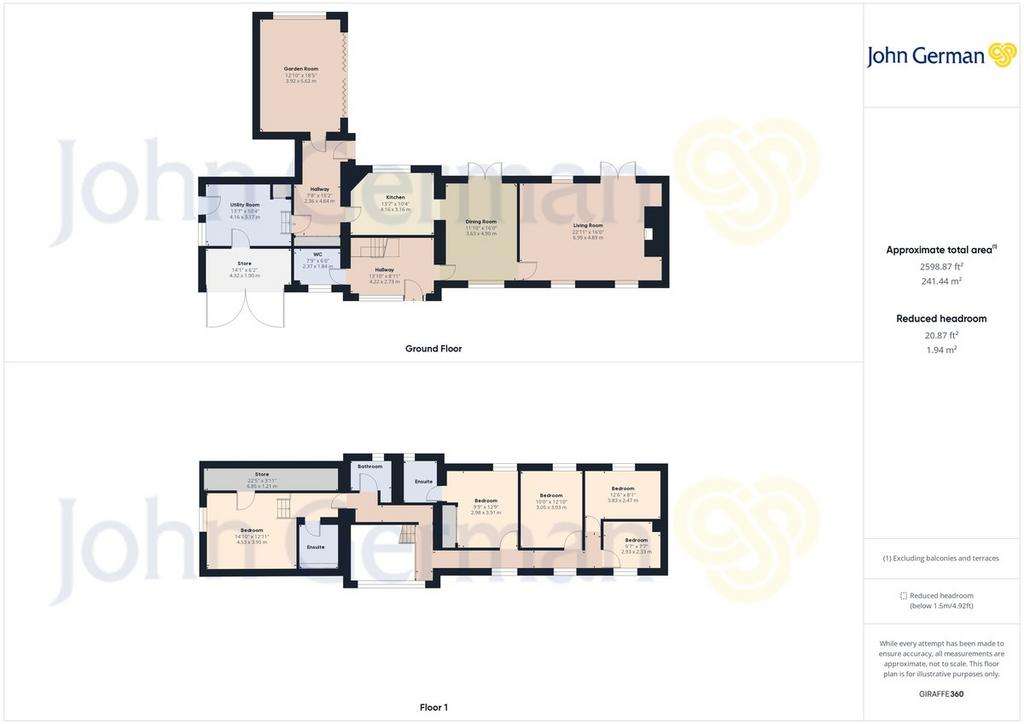 5 bedroom barn conversion for sale - floorplan