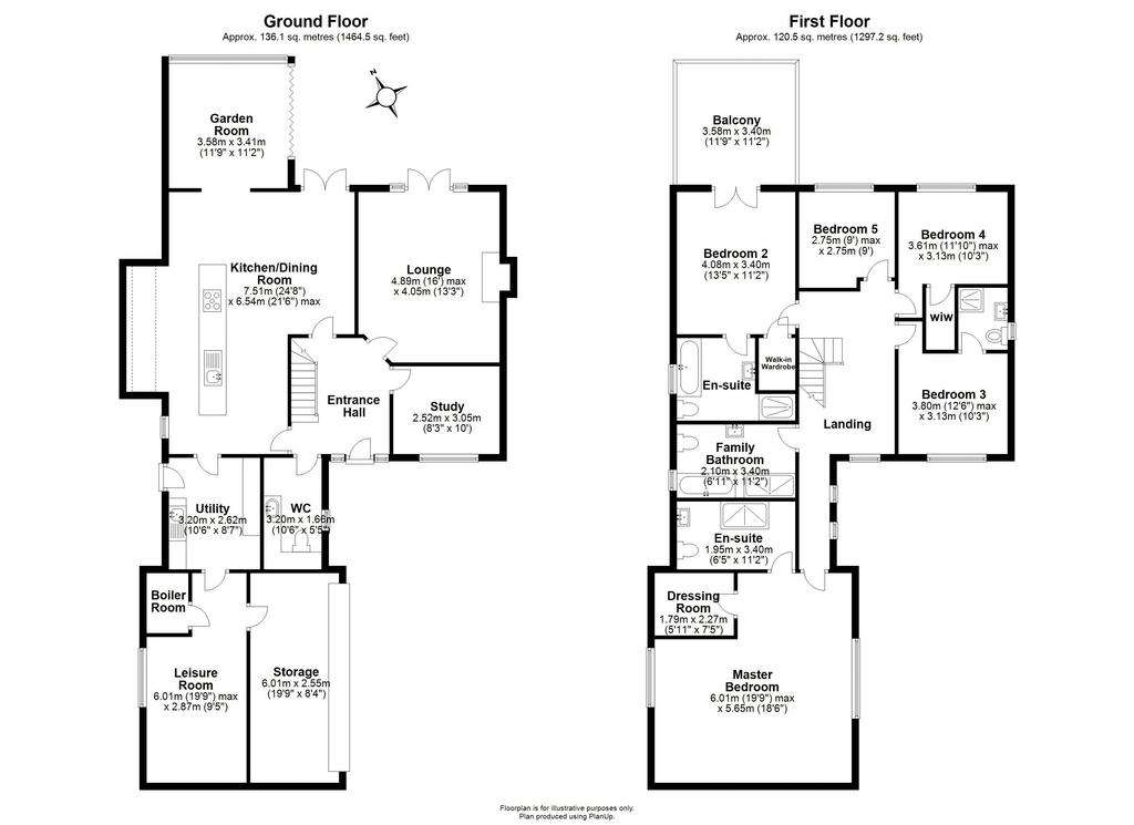 5 bedroom detached house for sale - floorplan