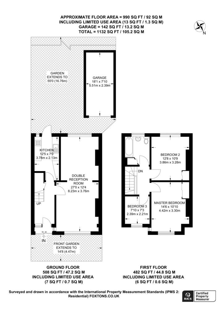 3 bedroom semi-detached house to rent - floorplan