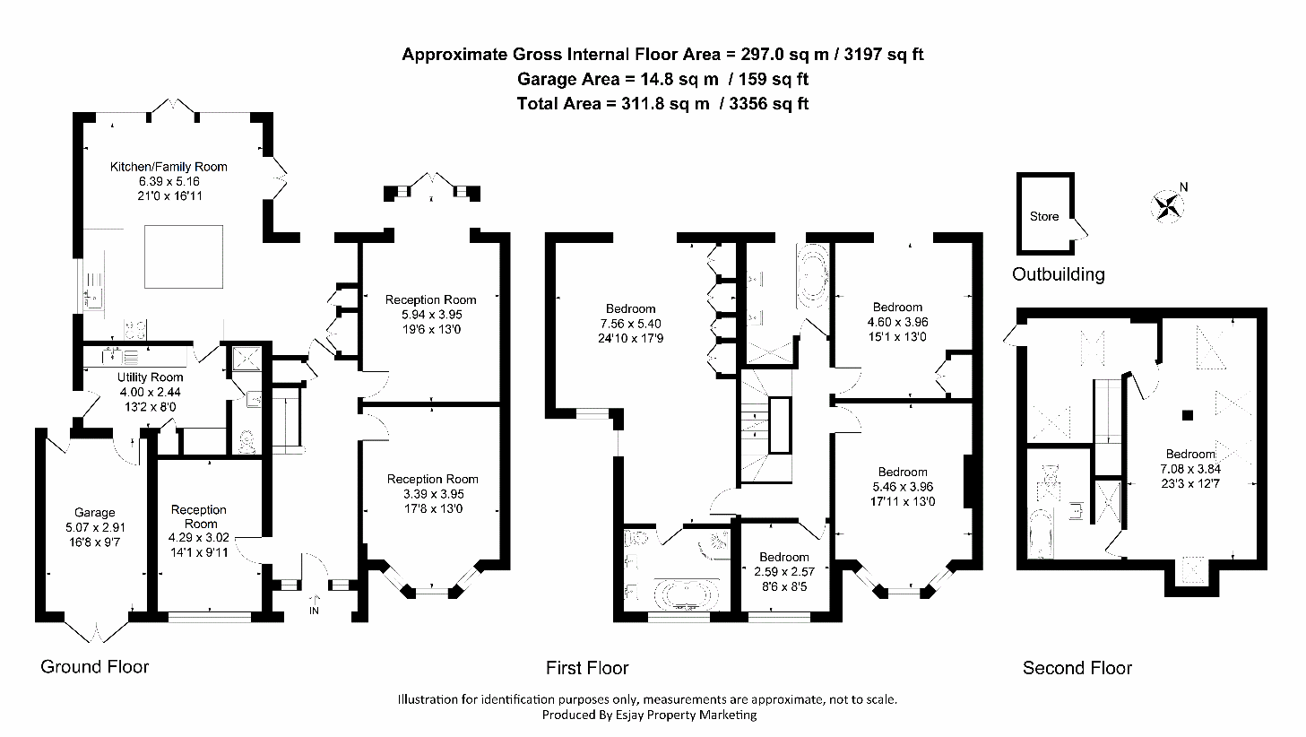 5 bedroom property for sale - floorplan