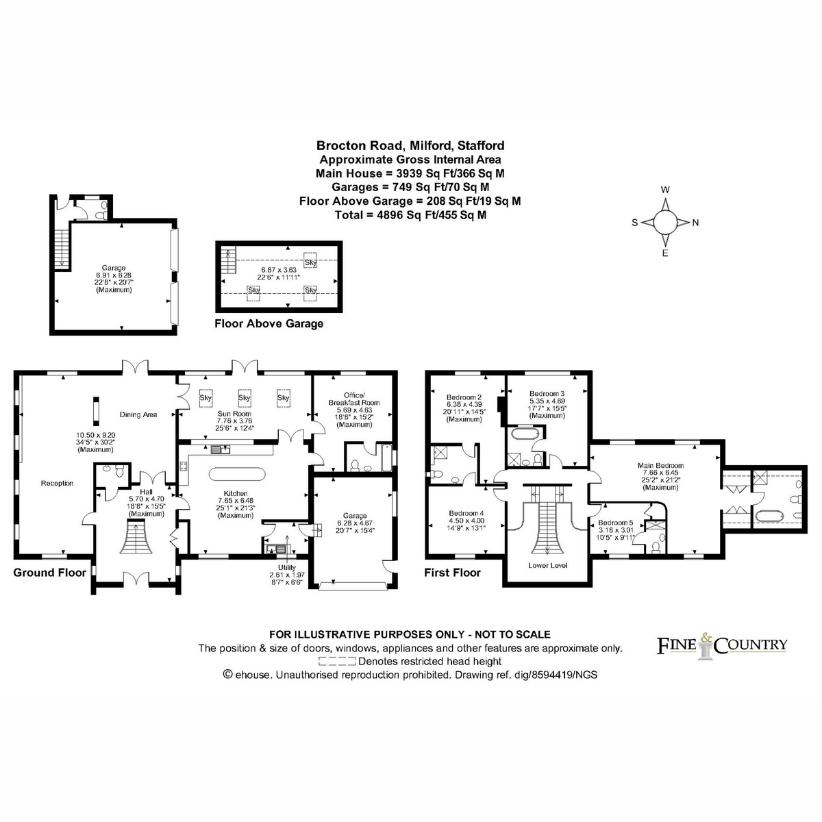 5 bedroom detached house for sale - floorplan