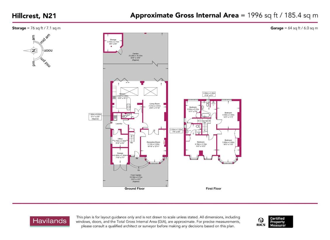 4 bedroom semi-detached house for sale - floorplan